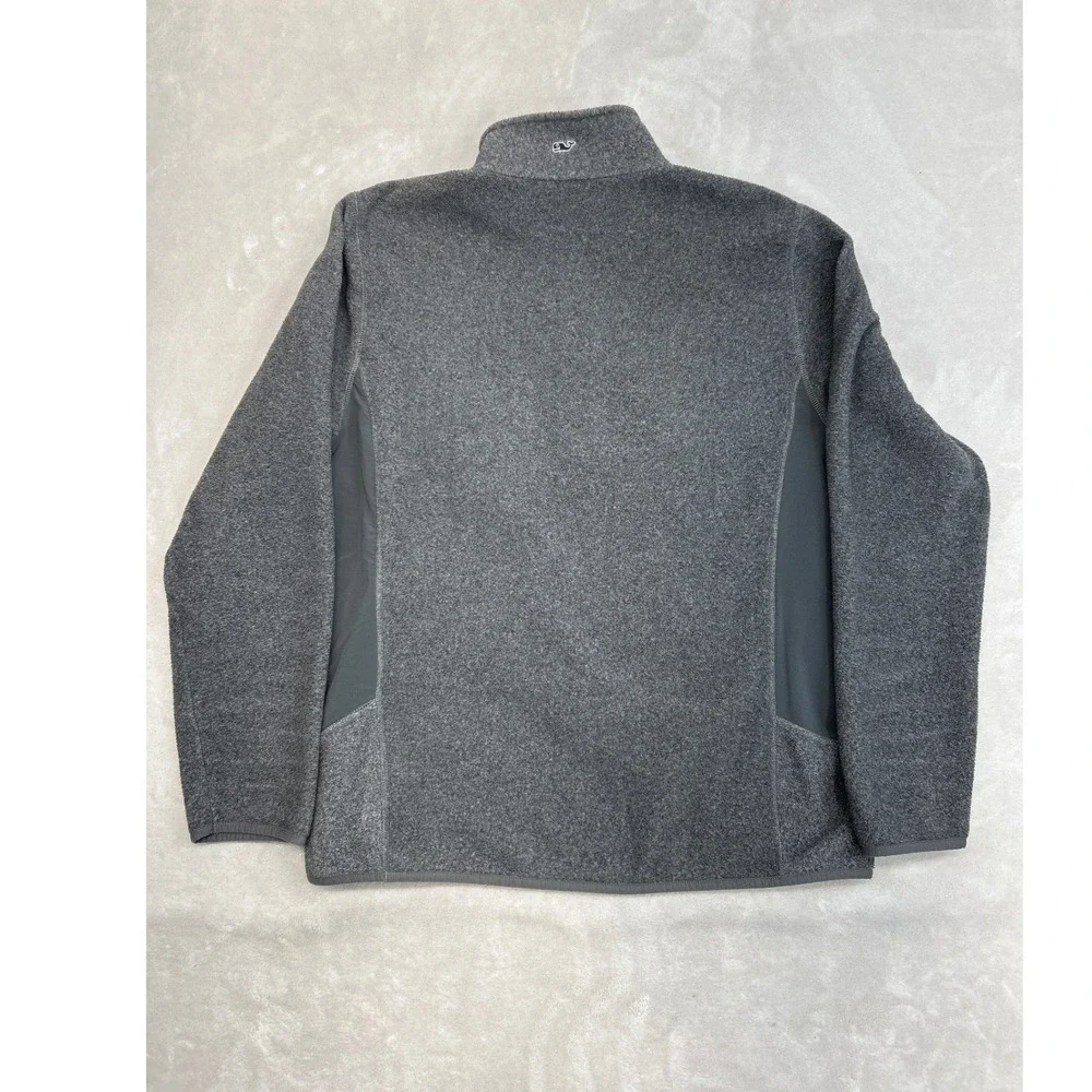 M Gray Fleece Mock Neck Gorpcore